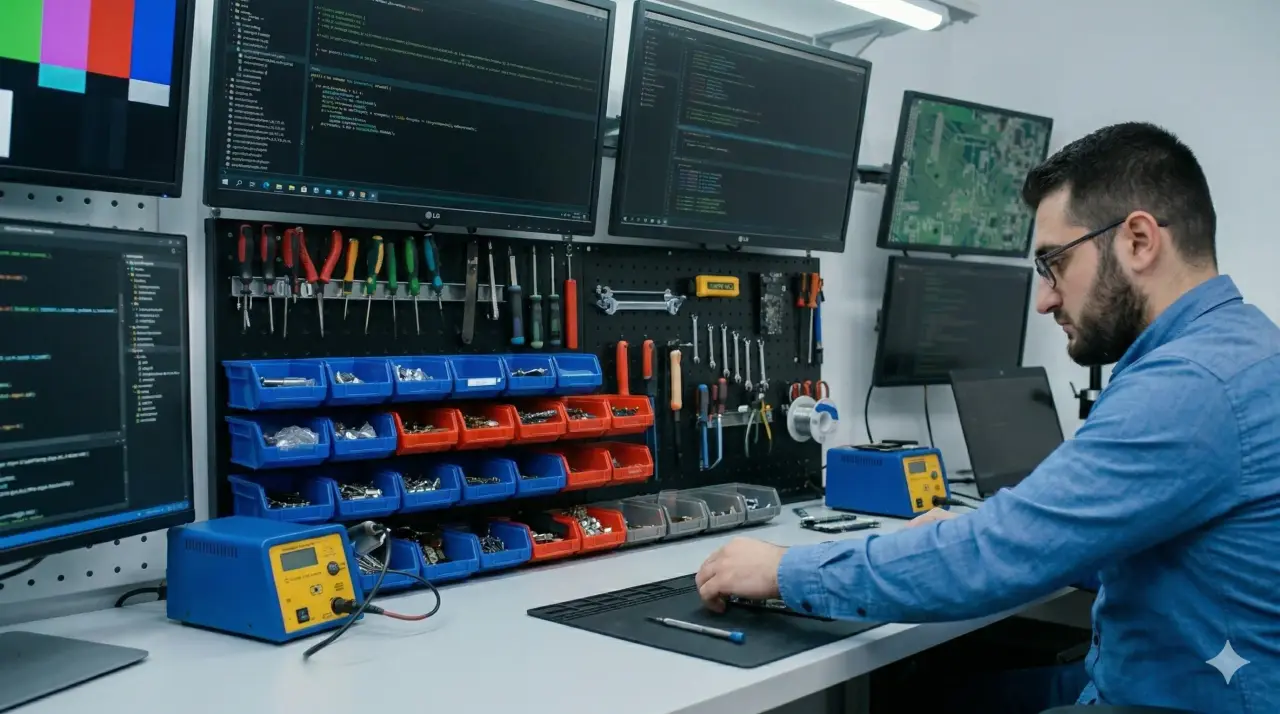 FixLab-ի վարպետը նորոգում է նոթբուքը Երևանի սերվիս-կենտրոնում